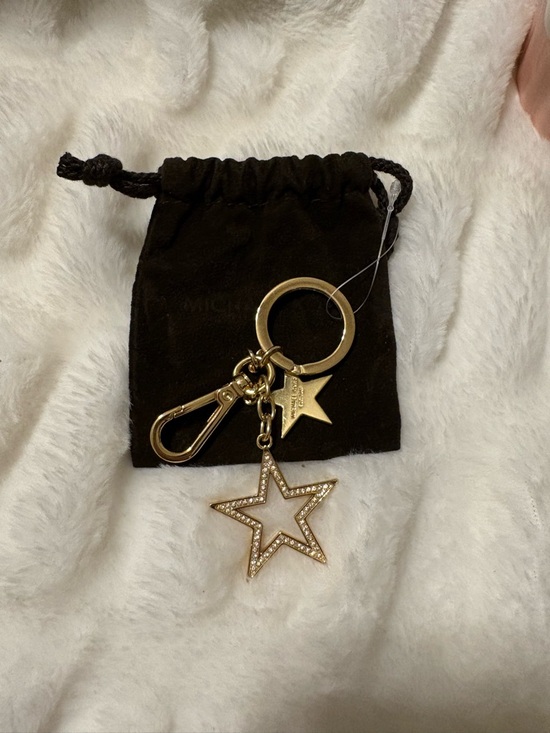Michael Kors Accessories - Michael Kors Gold Star Keychain with Crystal Accent